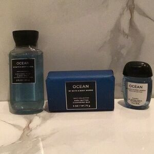 Bath & Body Works Ocean Men's Collection 3 Piece Bundle